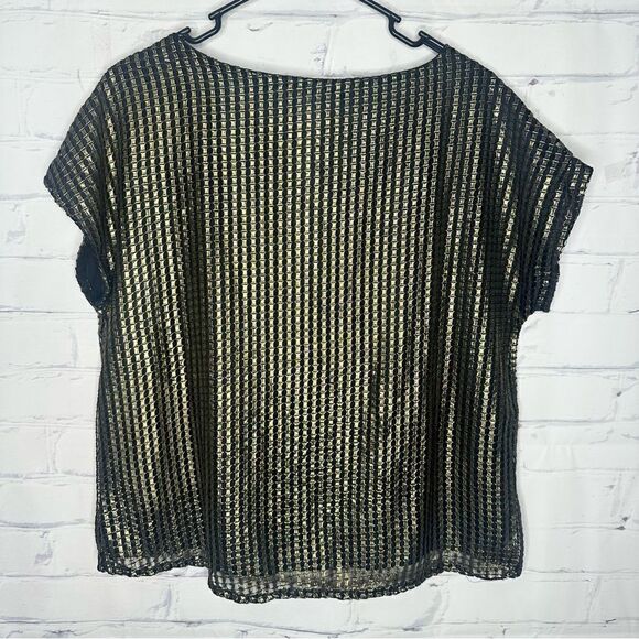 Jack small black & gold top - Picture 2 of 6